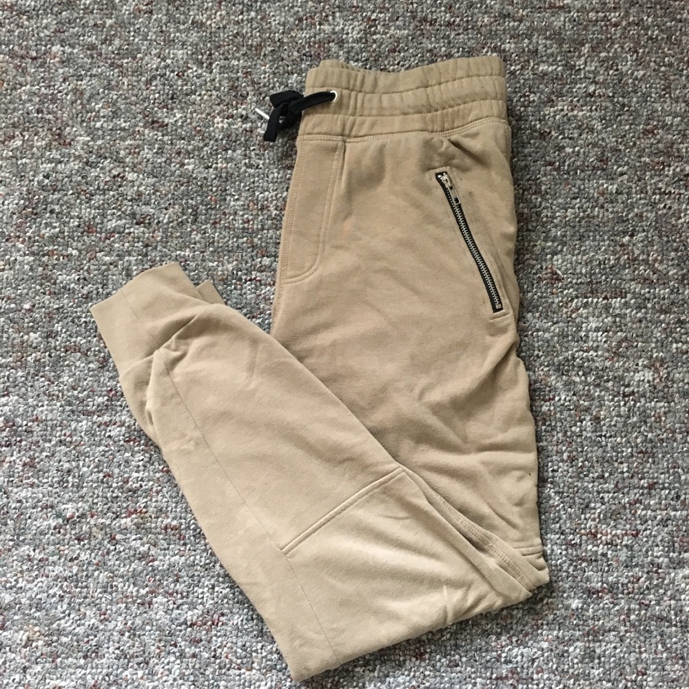 2 pairs of Joggers w/ metal zippers